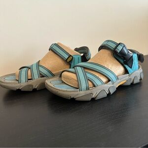 *LIKE NEW* Keen Blue Open Toed Strappy Anatomic Footbed, Size: US 7 W